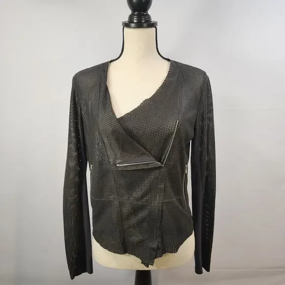 Rawtus (Raw+) Femme Japanese Motorcycle Jacket Goatskin Mesh Size S